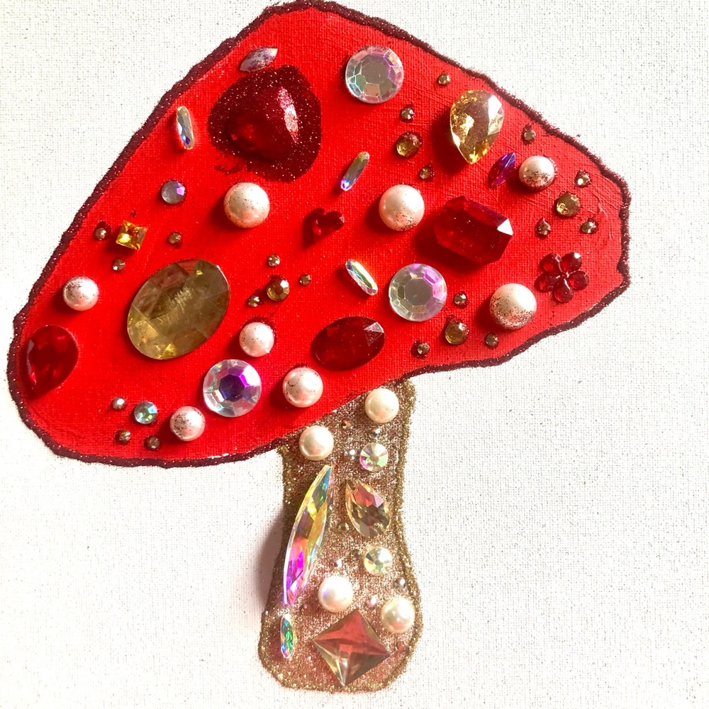 Mushroom Gem Painting #1 🍄🍄🍄